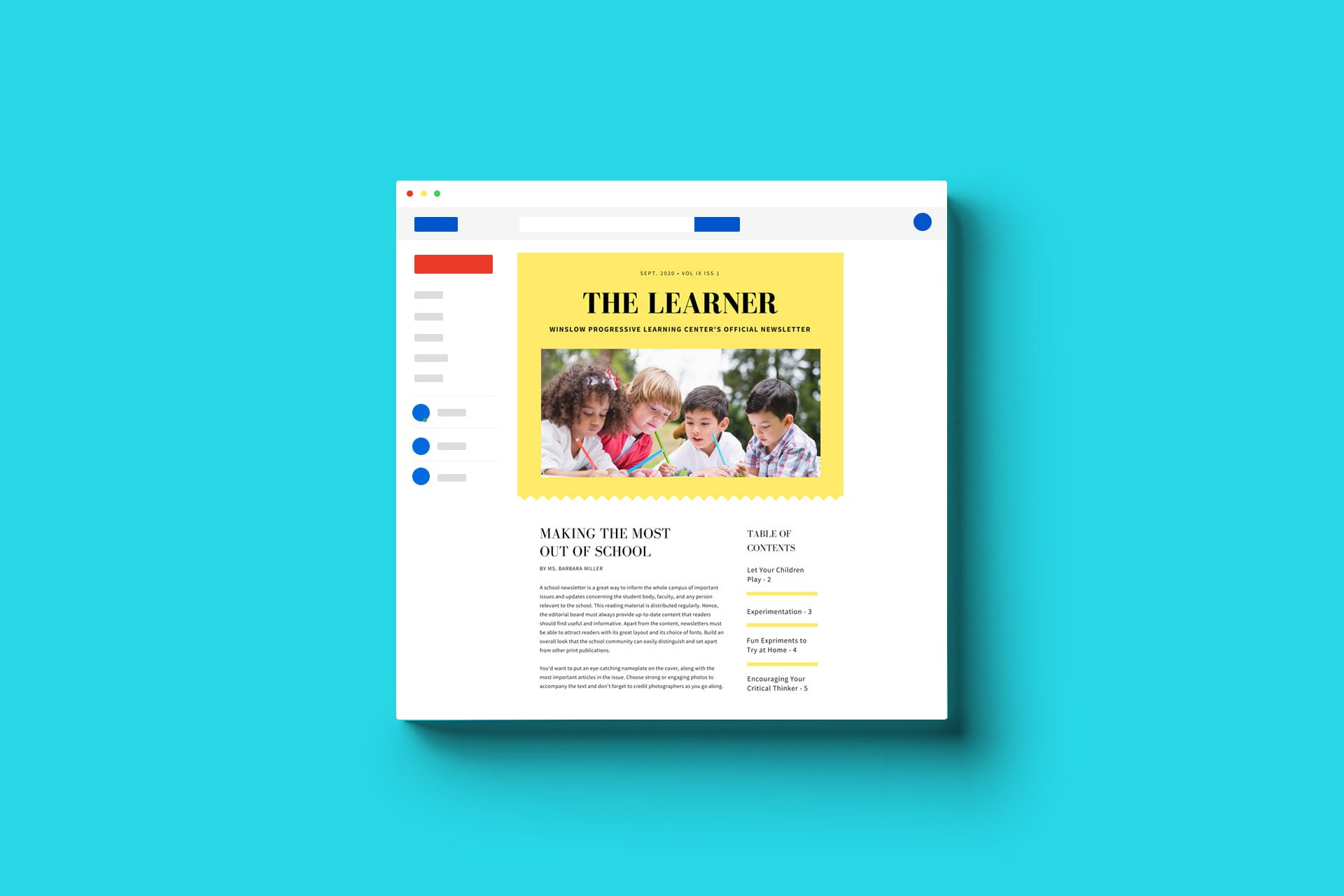 Create Classroom Awareness With a Newsletter